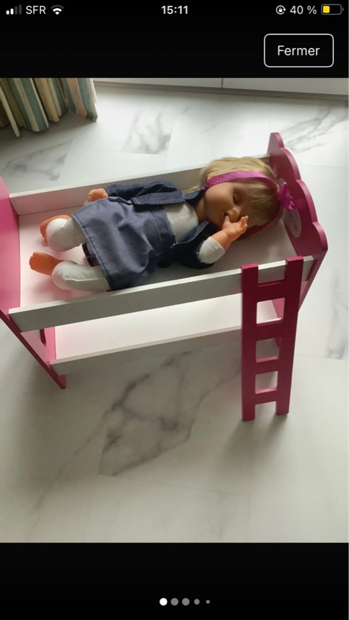 Lit superposé aimantine  avec bb - photo numéro 3