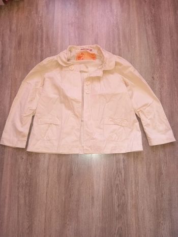 veste imperméable crème courte NKY taille 10 ans