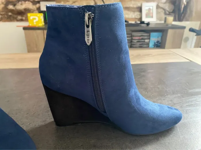 Bottines bleu - photo numéro 3