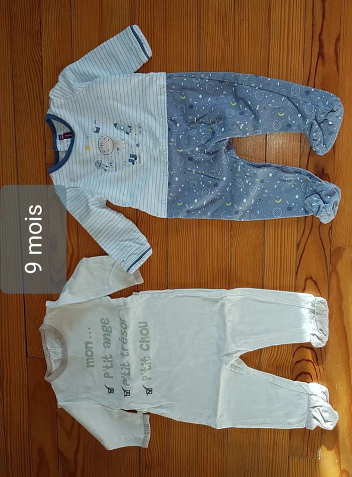 Lot de 2 pyjamas 9 mois - photo numéro 2