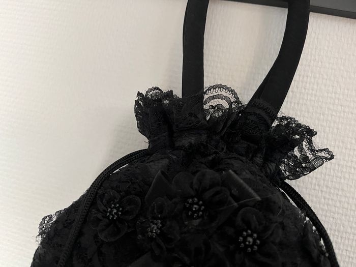 Joli Petit Sac Bourse en Dentelle Gothique - photo numéro 5
