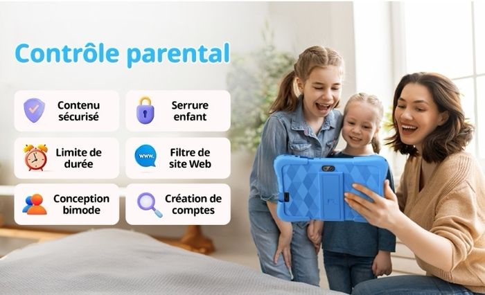 TABLETTE TACTILE ENFANT BLEU ANDROID 10 - photo numéro 10