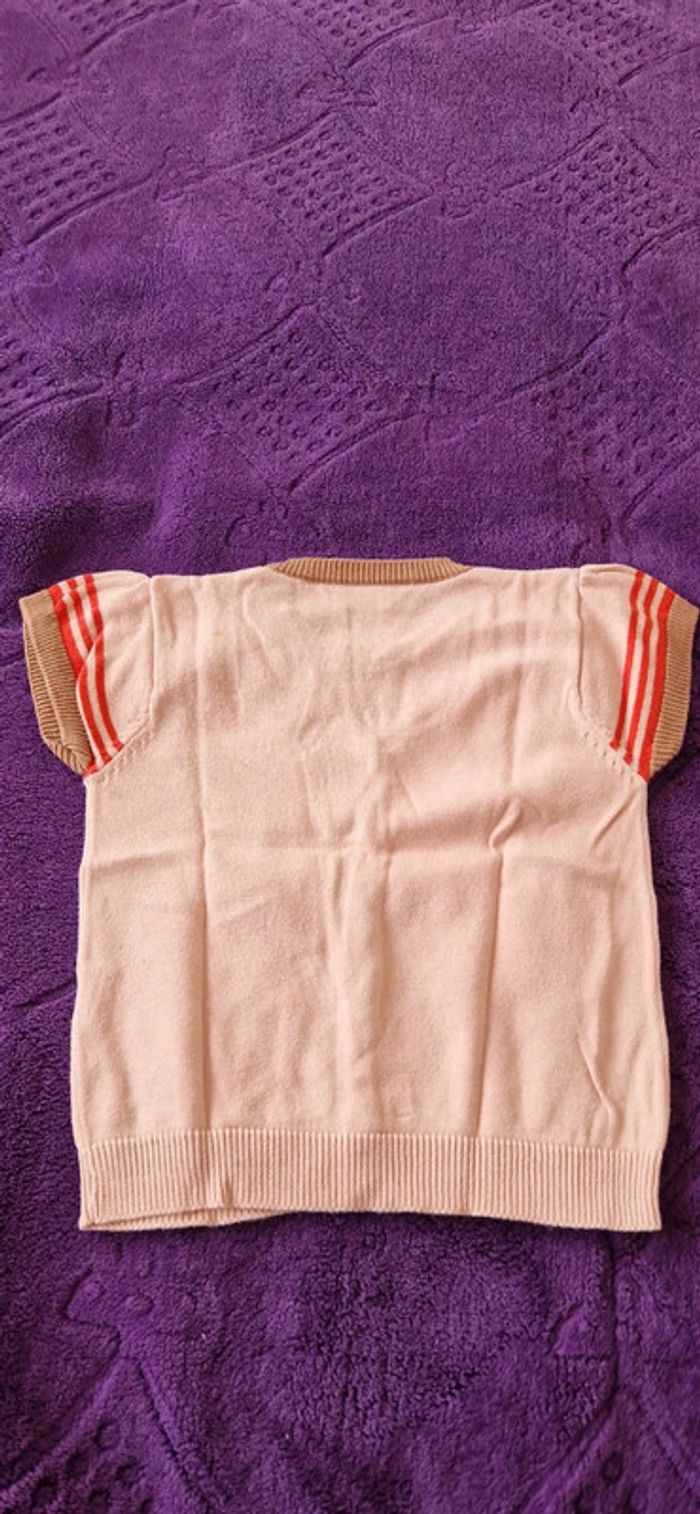 Gilet manches courtes fille 24 mois - photo numéro 4