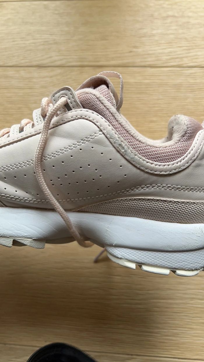Chaussure fila rose pale bon état taille 38. - photo numéro 8