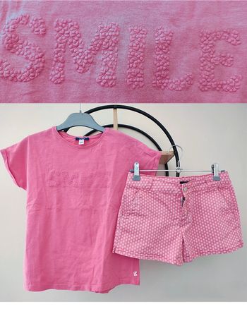 10 ans ensemble été Okaïdi teeshirt et short