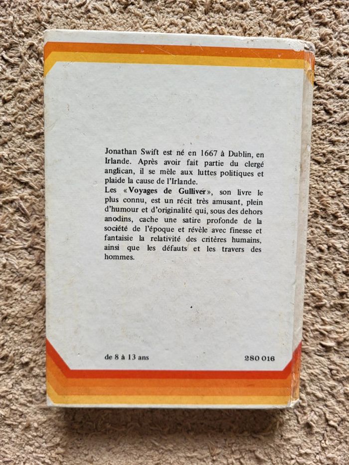 Livre ancien pour enfants "Les voyages de Gulliver" de Jonathan Swift - Nathan 1977 - photo numéro 2