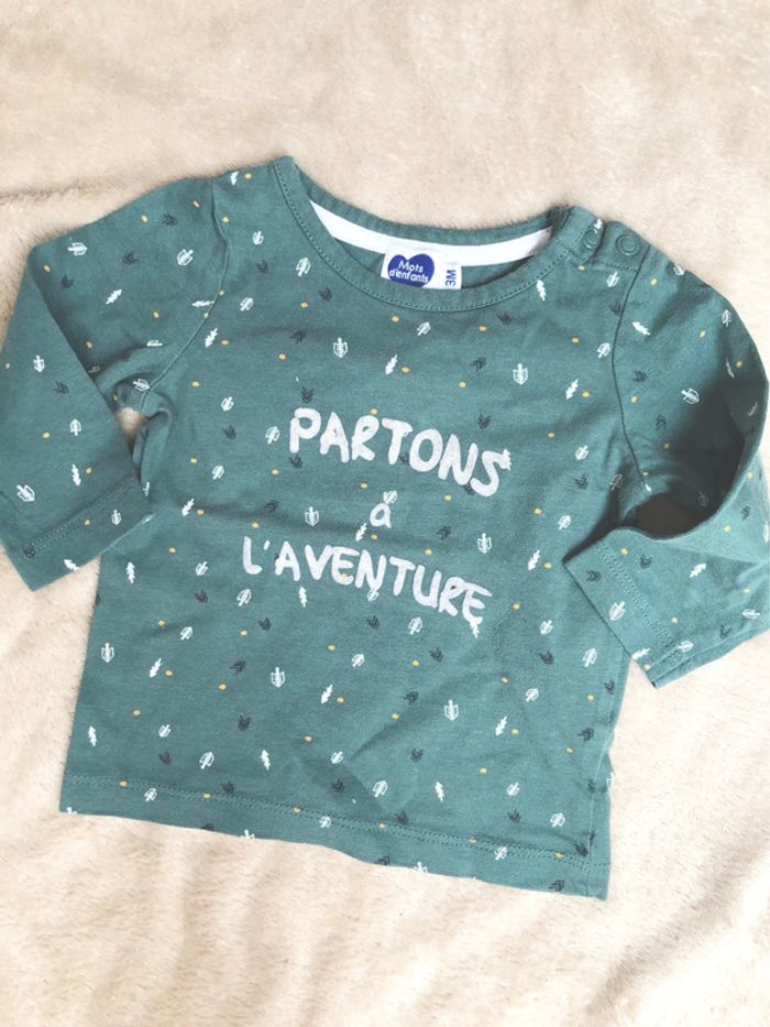 T-shirt / 3mois / mots d’enfants