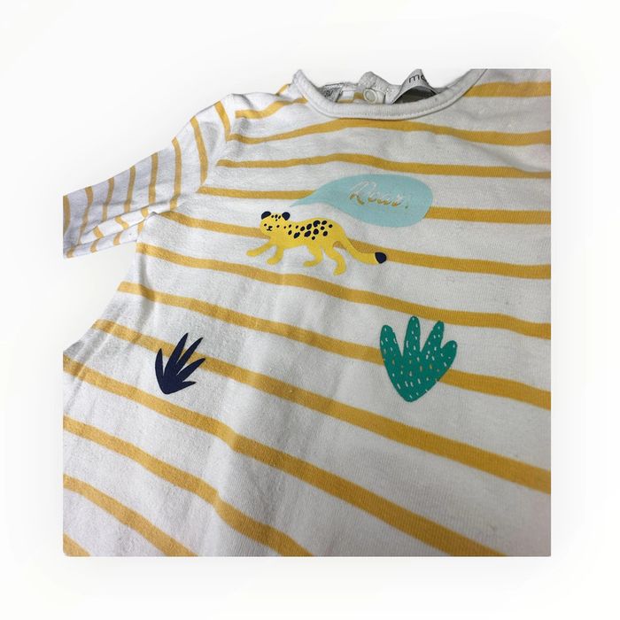 Pyjama marinière jaune Marese 3 mois TBE (11€) - photo numéro 5