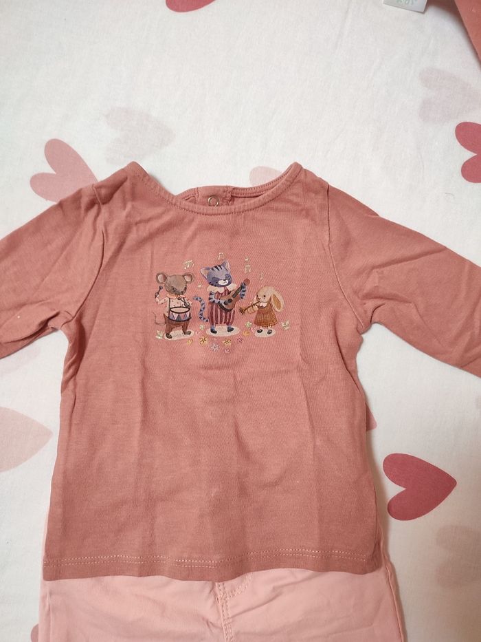 Ensemble bébé fille - 3 mois - Très bon état - Kiabi/Tex baby - photo numéro 3