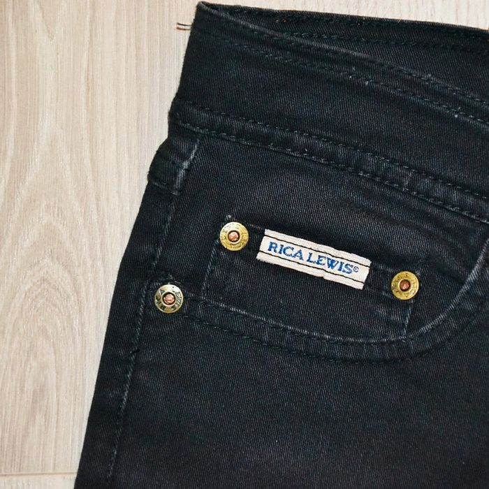 Rica Lewis Princess Wide Regular Jeans Droit Noir Exclusive Vintage Femme (Taille 44) - photo numéro 6