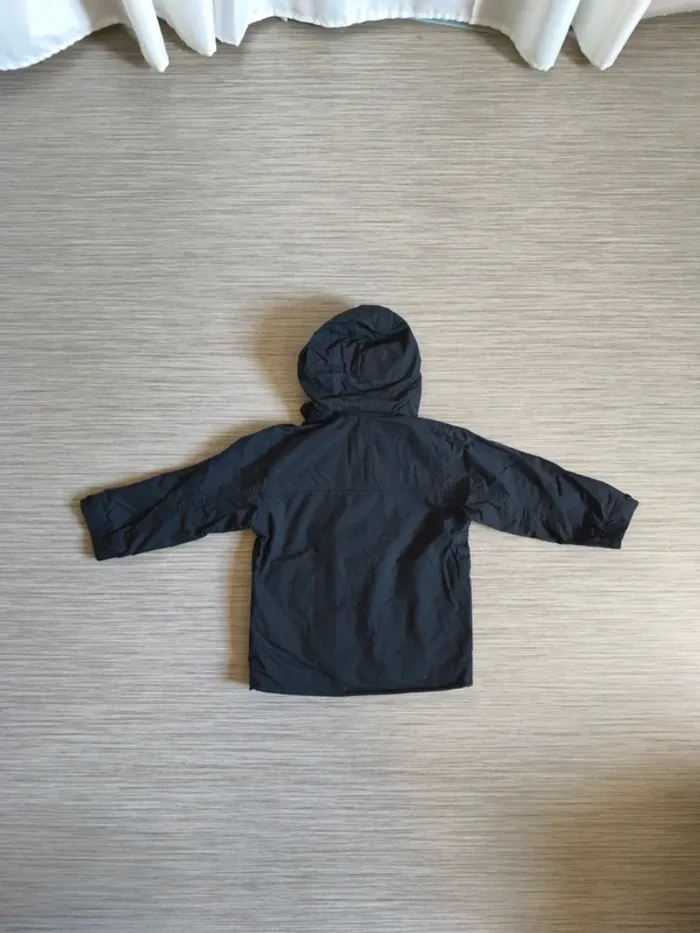 Veste coupe-vent noire 4 ans - photo numéro 3