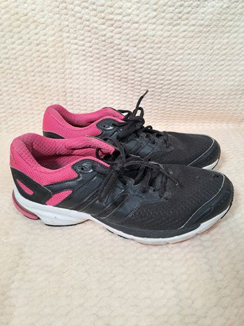 Baskets noires et fuchsia - Adidas - Taille 40 2/3 👟