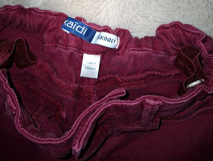 Jeans bordeau 10 ans okaidi - photo numéro 2