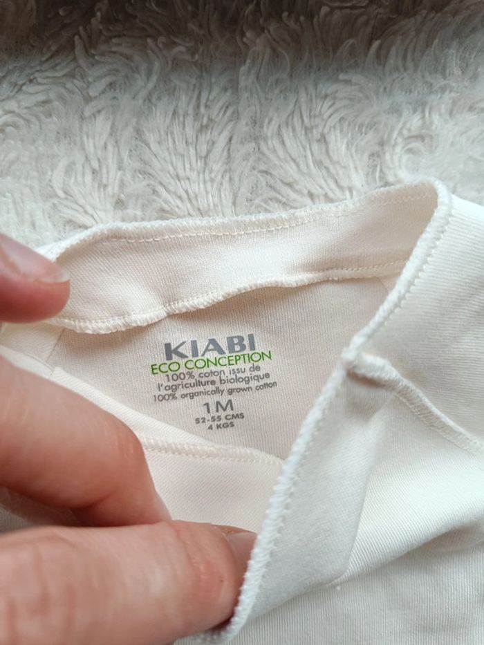 Ensemble 3 pièces (body manches longues+legging avec pied+bonnet) Mixte 1 mois mouton - photo numéro 6