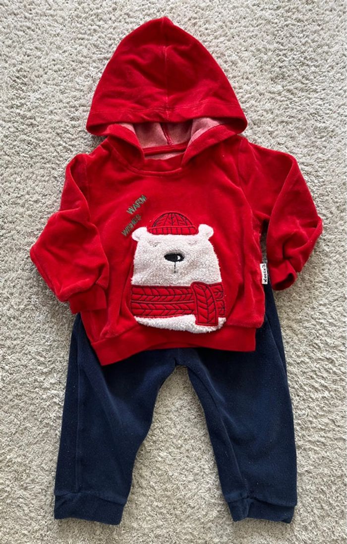 Pyjama 2pièces ourson taille 18 mois marque Necix’s