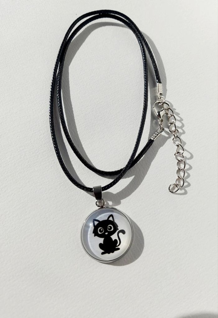 Collier chat noir mignon - photo numéro 2