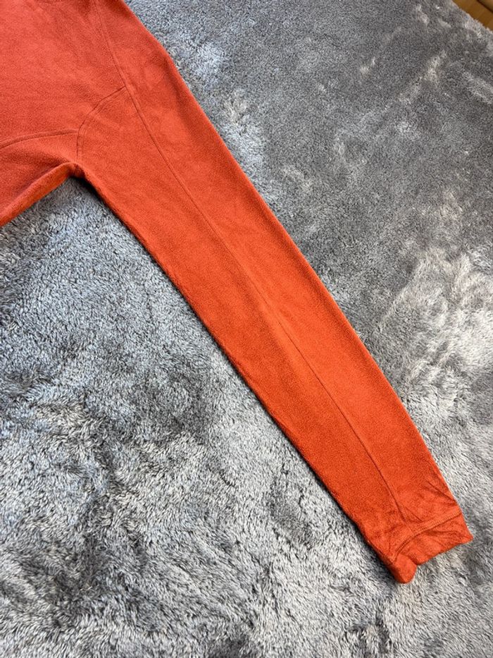 L.L. Bean Pull Polaire Zippé Col Montant Orange – Taille M - photo numéro 14