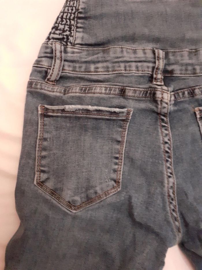 Jeans bleu  taille montante - photo numéro 5
