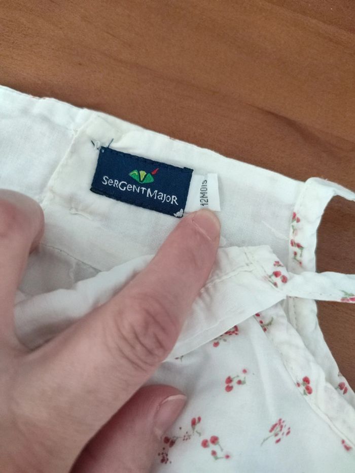 Salopette bébé fille 12 mois Sergent Major très bon état - photo numéro 3