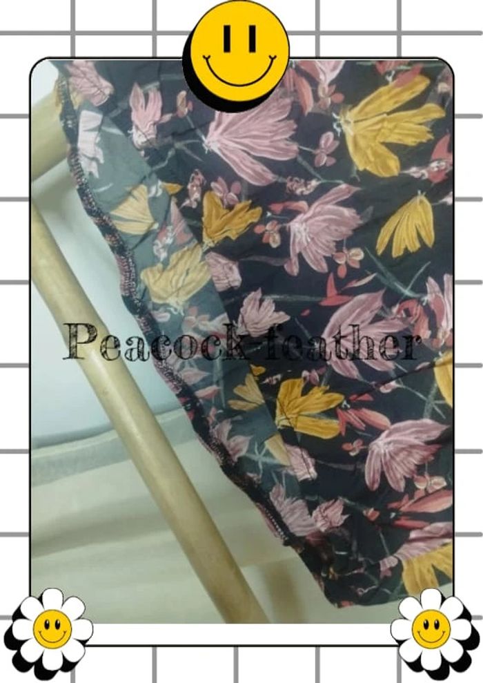 Haut débardeur fleuri noir 46 - photo numéro 7
