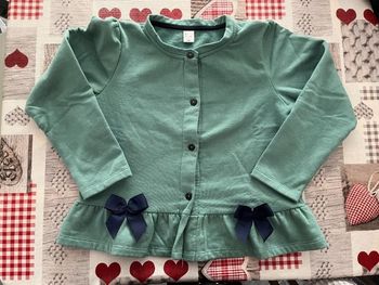 Gilet fille vert - 10 ans