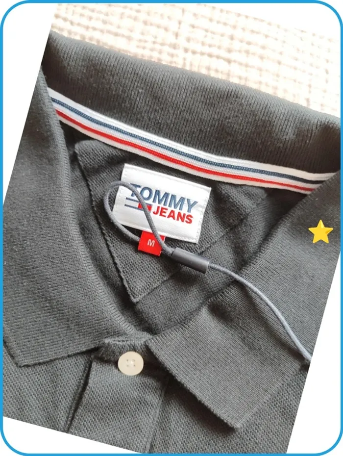 Polo noir / homme / tommy jeans/ M - photo numéro 2