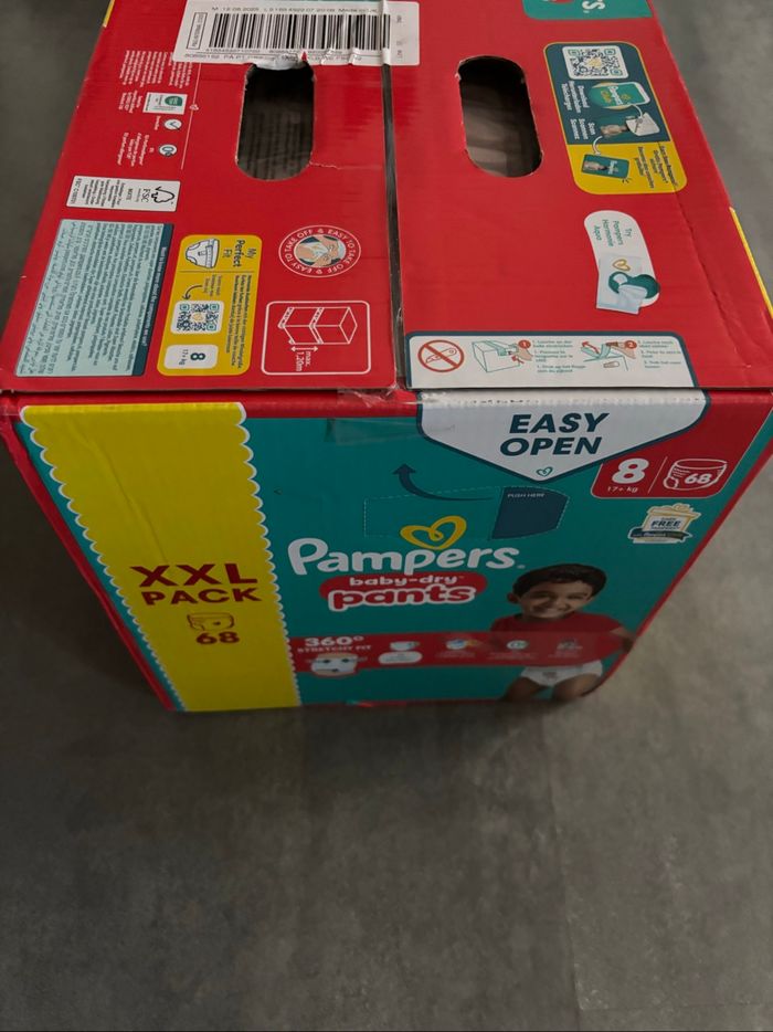Carton de 68 couches Pampers baby dry pants T8 neuf - photo numéro 3