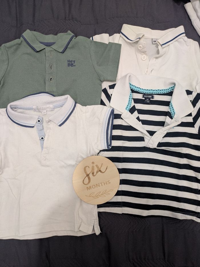 Lot 4 polos MC 6 mois