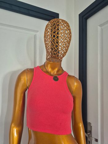Top Court Fuschia Femme