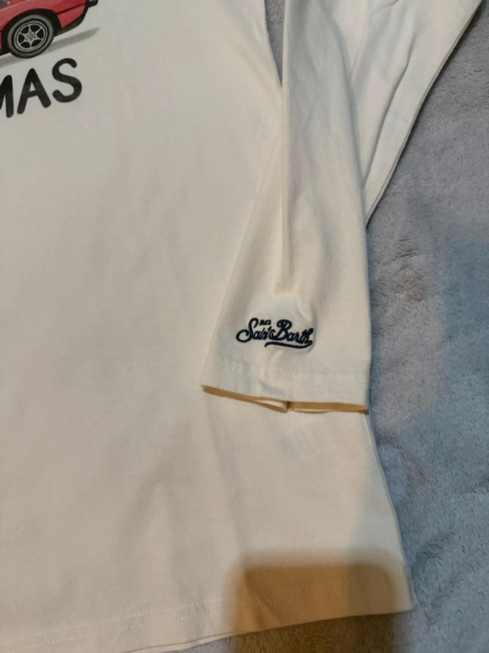 MC2 Saint Barth - Tee-shirt manches longues "Christmas Ferrari" Beige, taille M - photo numéro 4
