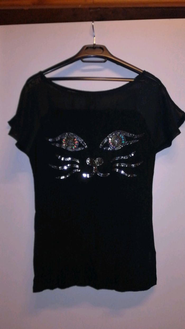 T-shirt chat - photo numéro 3