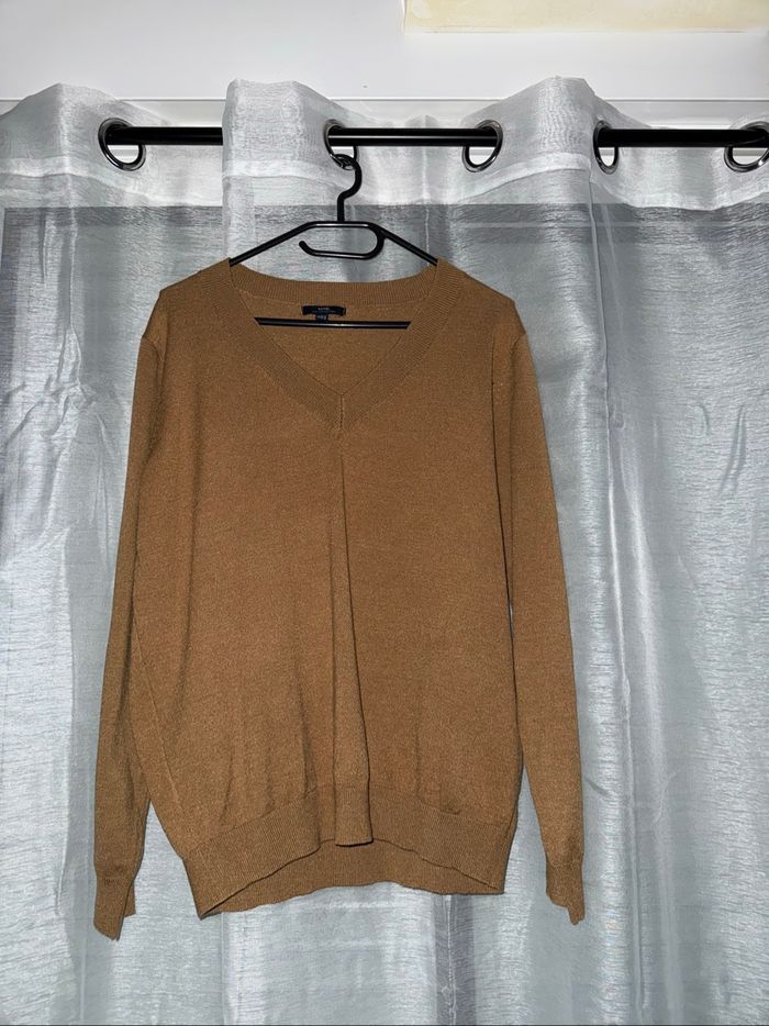 Pull Shein col V marron - Taille L - Neuf jamais porté