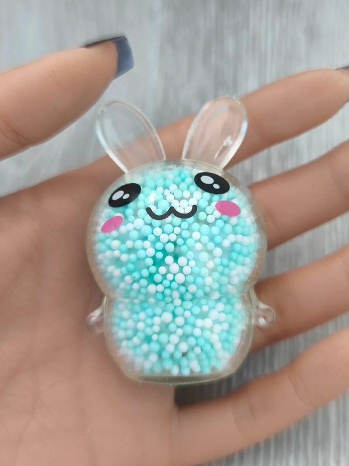 Boule lapin anti stress avec billes - photo numéro 2