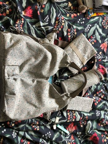 Sac à langer Lassig fleurie
