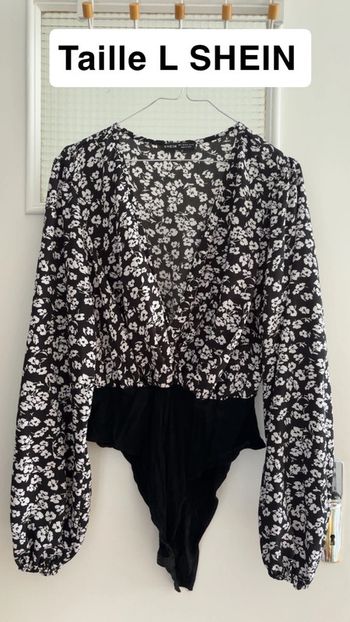 Body chemise manches longues