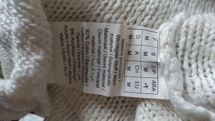 Haut blanc ajouré manches longues. Grain de Malice. Taille M. Très bon état - photo numéro 5
