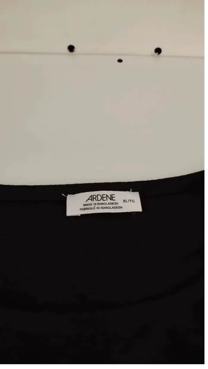 Top haut Tee shirt court noir taille xl Ardene - photo numéro 7