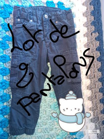 Lot de 2 pantalons 18 mois