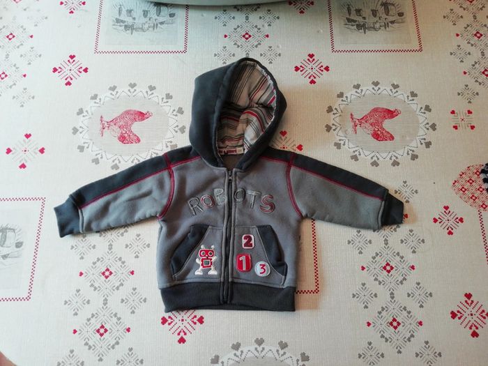 Sweat zippé 6 mois