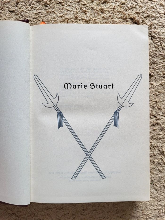 Beau livre ancien Marie Stuart de Humbert Zeller - Édition numéroté Club du Livre sélectionné 1948 - photo numéro 5