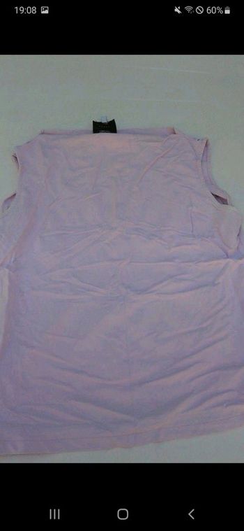 Top la city rose pâle taille 1 col évasé