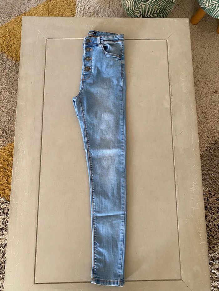 Jeans bleu slim skinny taille haute Liberto taille 36 - photo numéro 16