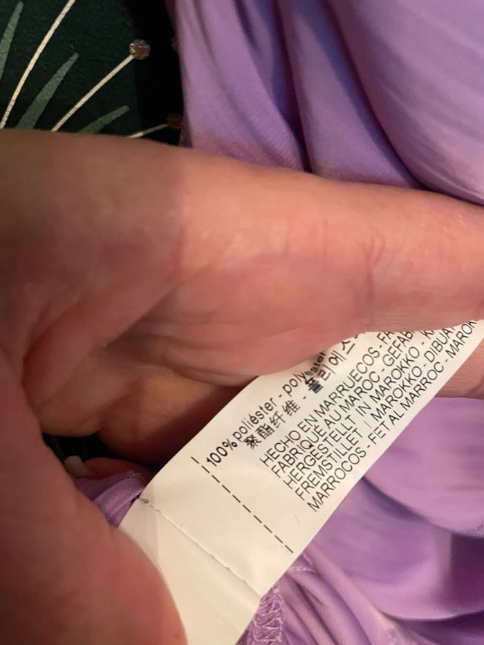 Robe lilas victorienne Zara taille L édition limité satiné - photo numéro 9