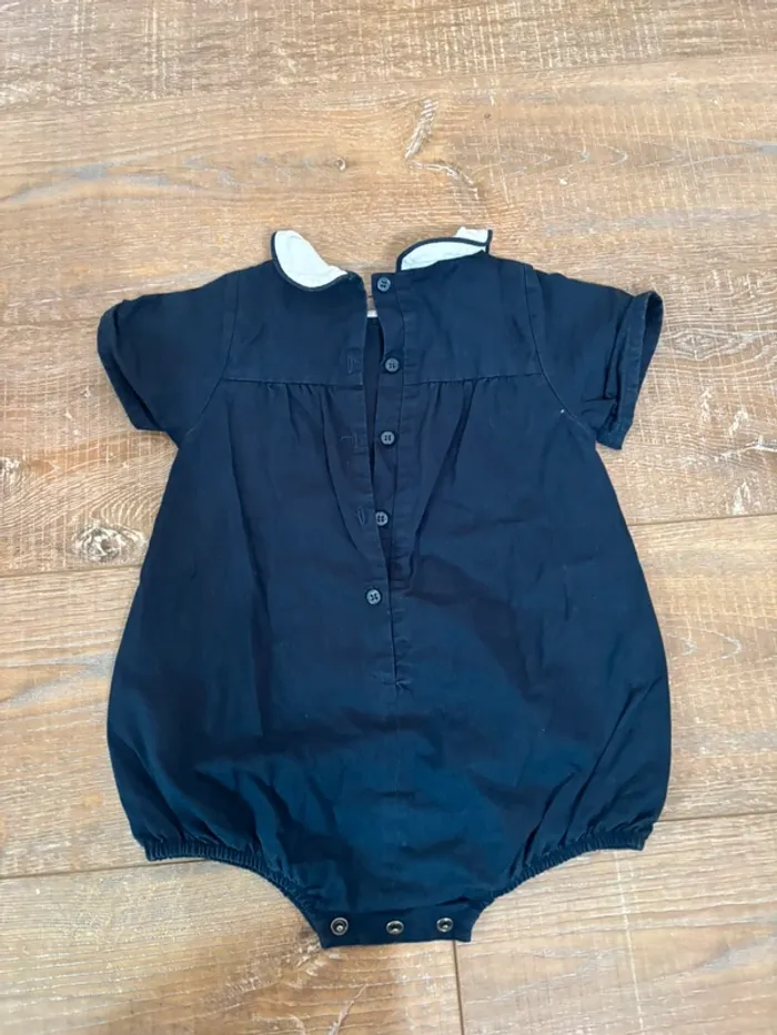 Barboteuse maison marelle bleu marine - photo numéro 3