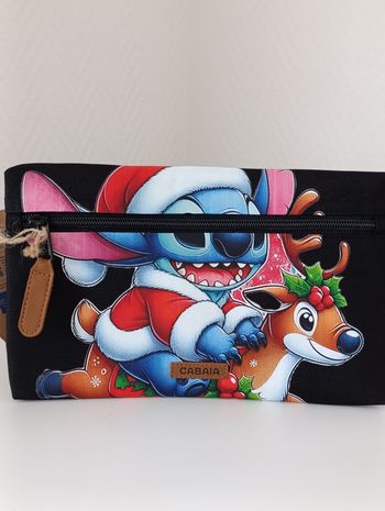 Pochette cabaia medium customiser stitch Noël