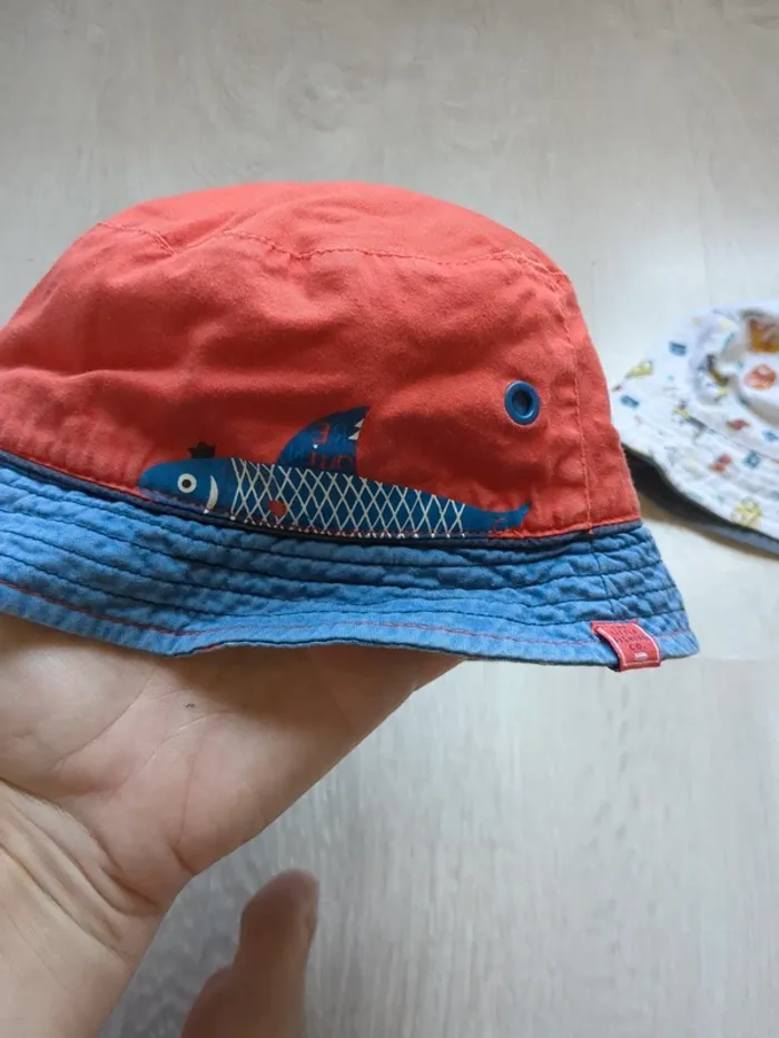 Lot de 3 bobs réversibles pour bébé 6 mois - photo numéro 8