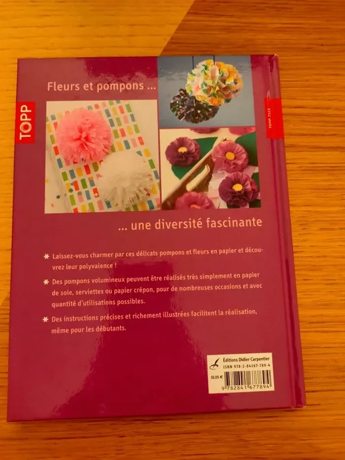 Fleurs et pompons décoratifs en papier - photo numéro 2