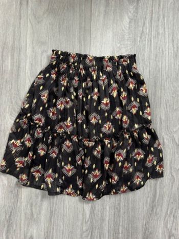 Jupe noire et dorée ethnique aztèque Vintage Love T1 36/38 S/M