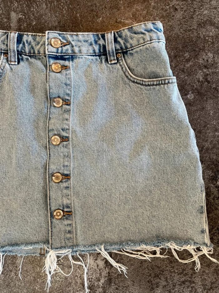 Jupe jean femme Zara taille M Women denim skirt Gonna denim donna Jeansrock Damen - photo numéro 2