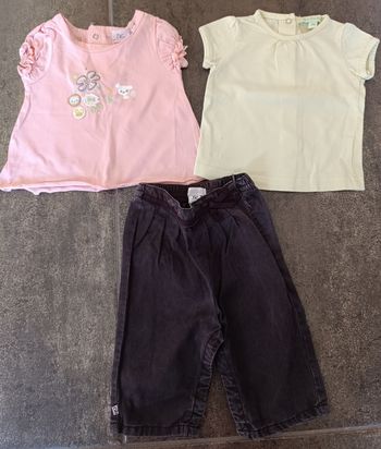 Ensemble fille 3 mois